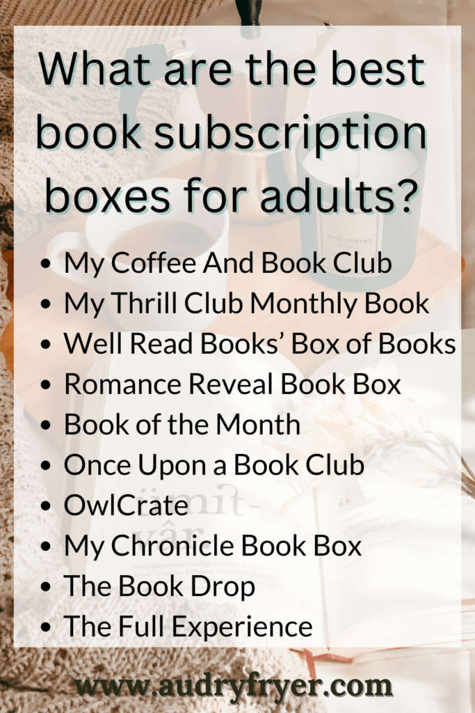 What are the best book subscription boxes for adults?