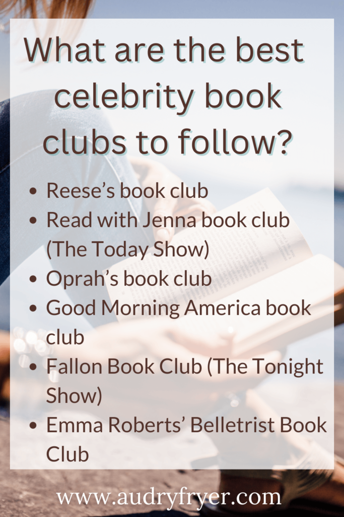 What are the best celebrity book clubs to follow?
